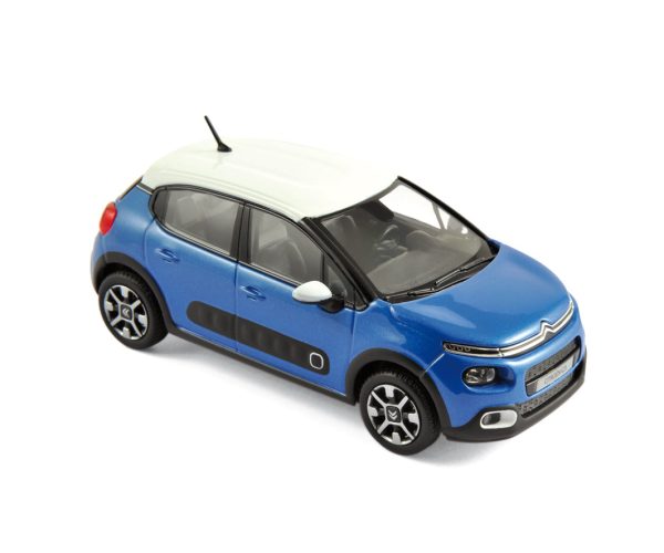 Citroën C3 2016 Bleu Cobalt&Blanc 1/43