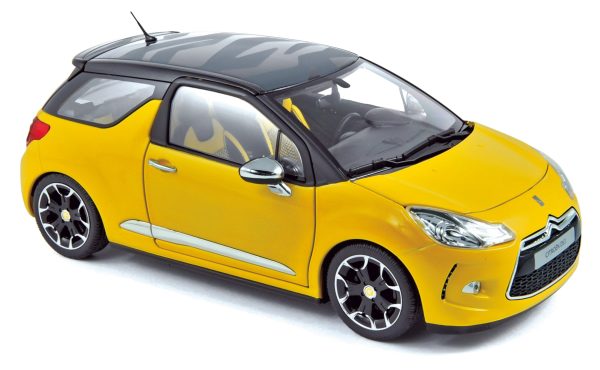 Citroën DS3 2010 Jaune Pégase&Noir 1/18