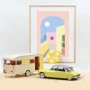 Citroën DS 19 1960 Jaune Jonquille + Caravane Digue Panoramique 1/18 – Image 2