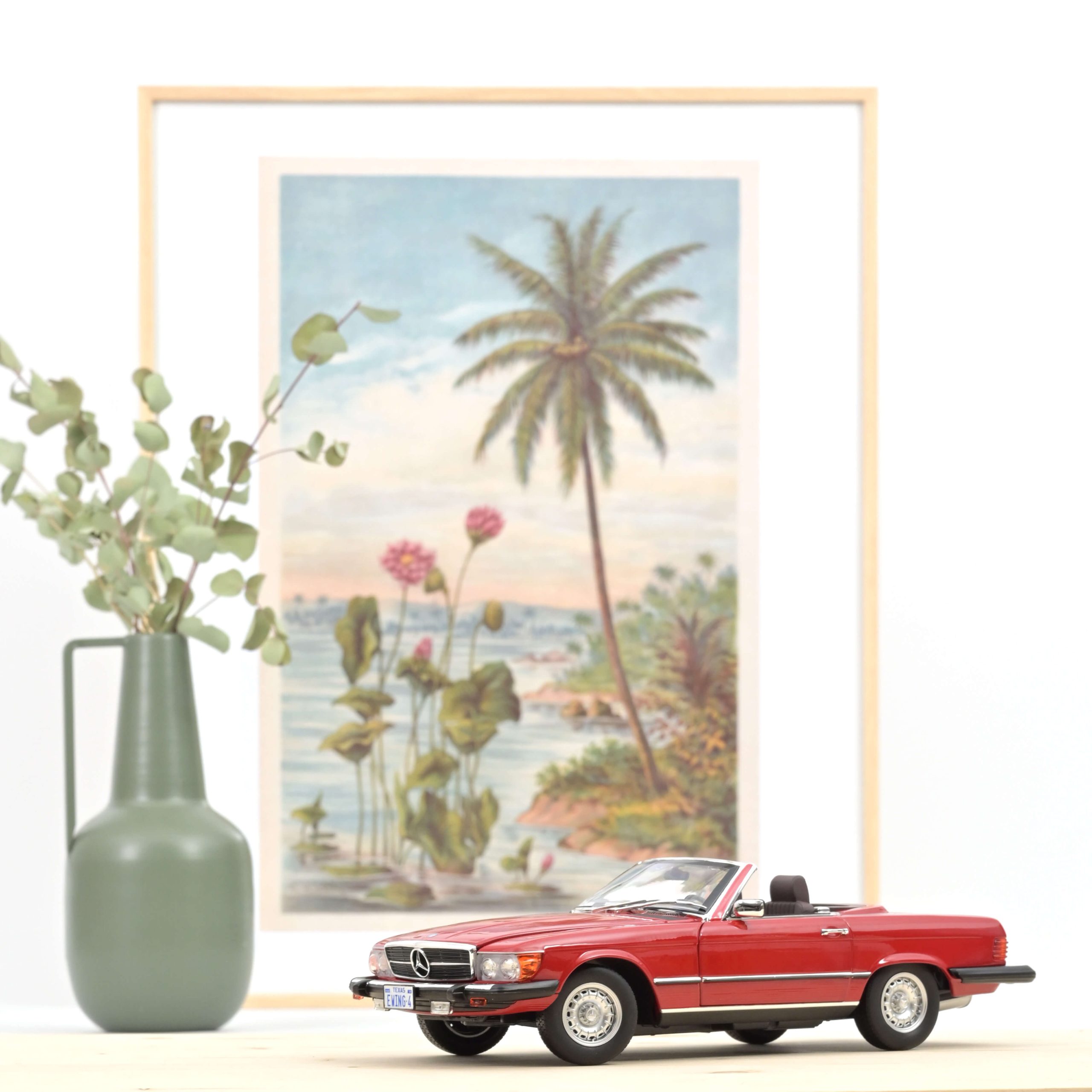 Mercedes-Benz 450 SL (version US) 1979 Rouge 1/18 – Image 2