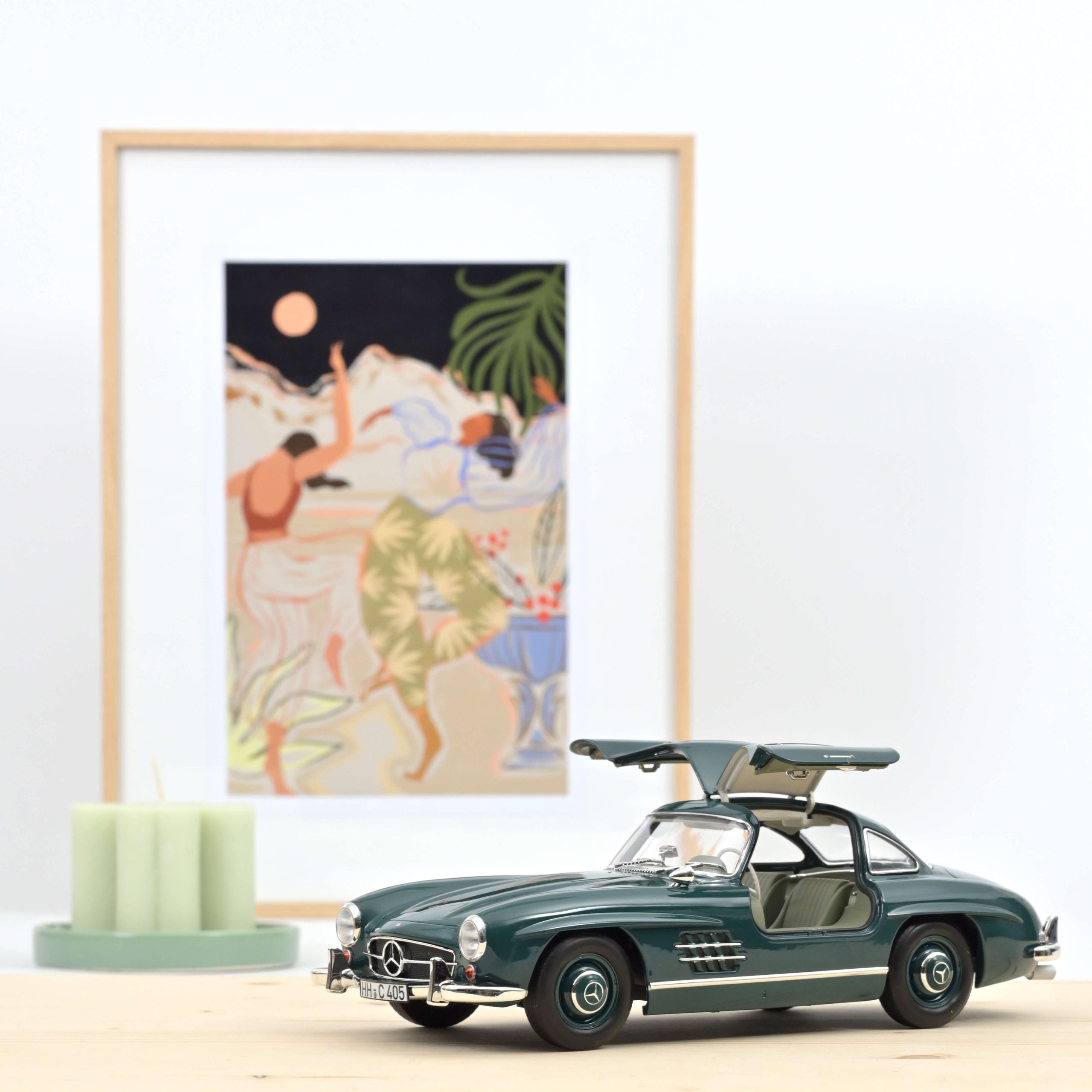 Mercedes-Benz 300 SL 1954 Vert 1/18