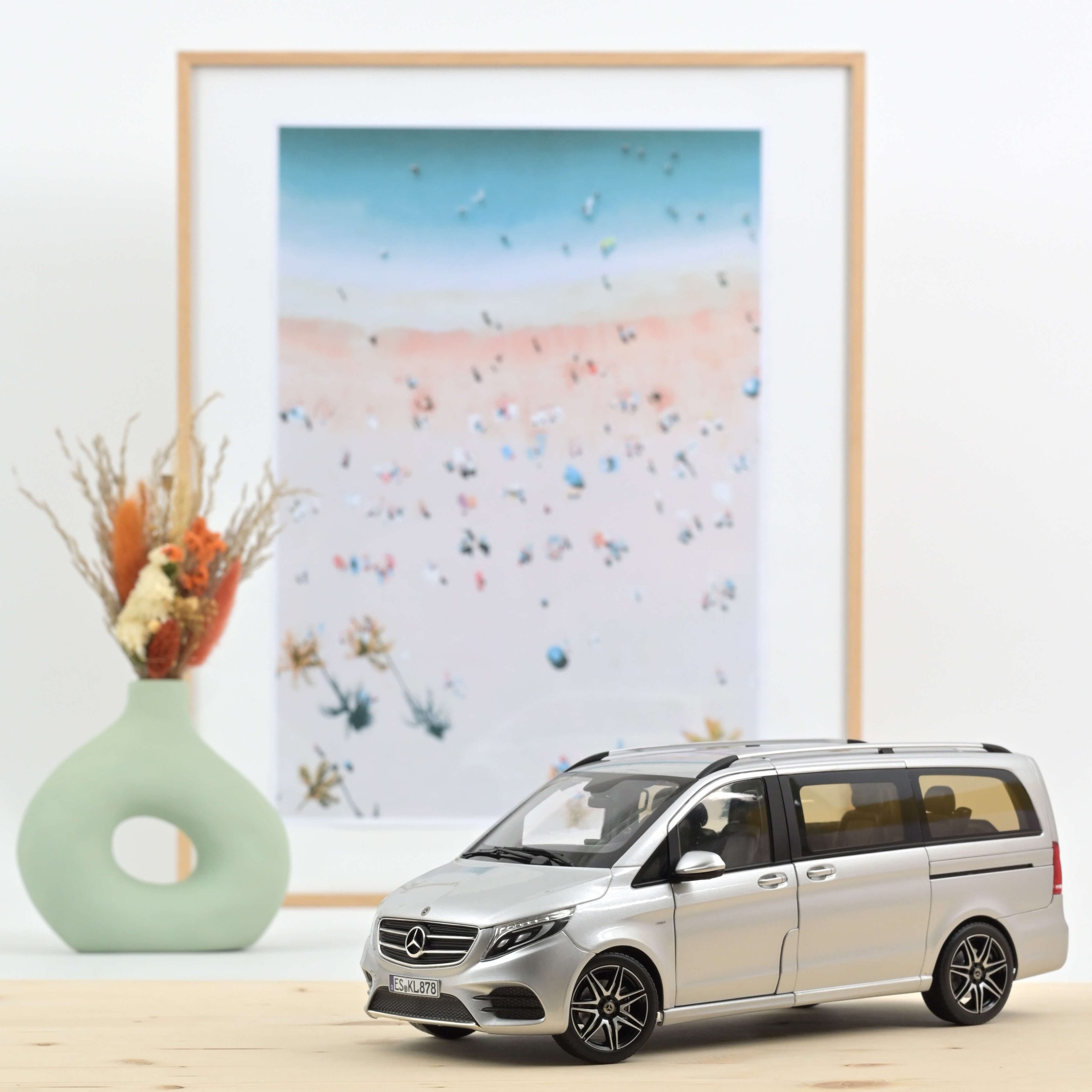 Mercedes-Benz Classe V AMG-Line 2018 Argent 1/18