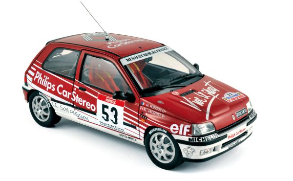 Renault Clio 16S 1991 Rallye Corse 53 Racing Renault 1/18