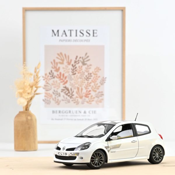 Renault Clio RS F1 Equipe 2007 Blanc Glacier 1/18 - 300pcs