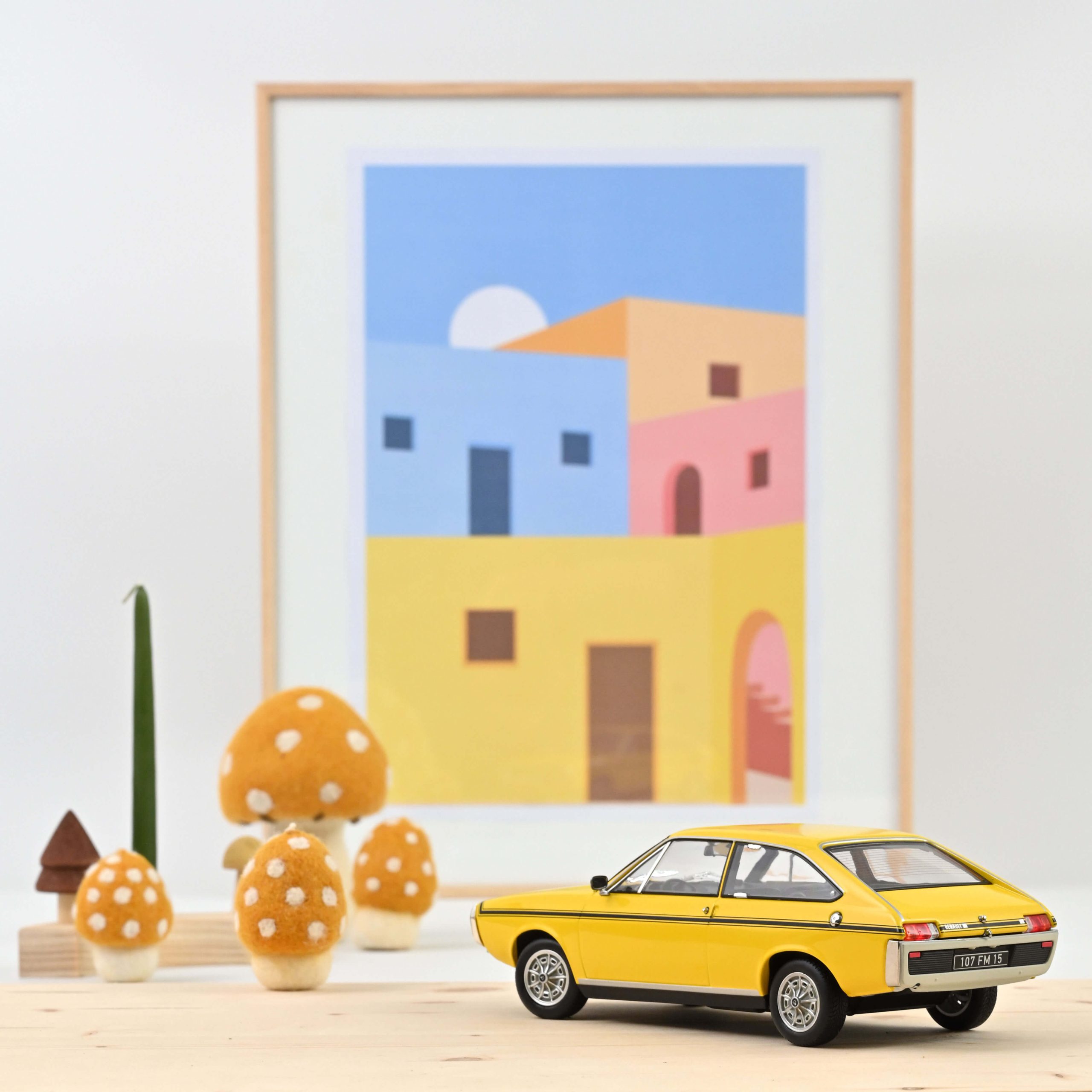 Renault 15 TL 1973 Jaune et Noir 1/18 - 300pcs – Image 2