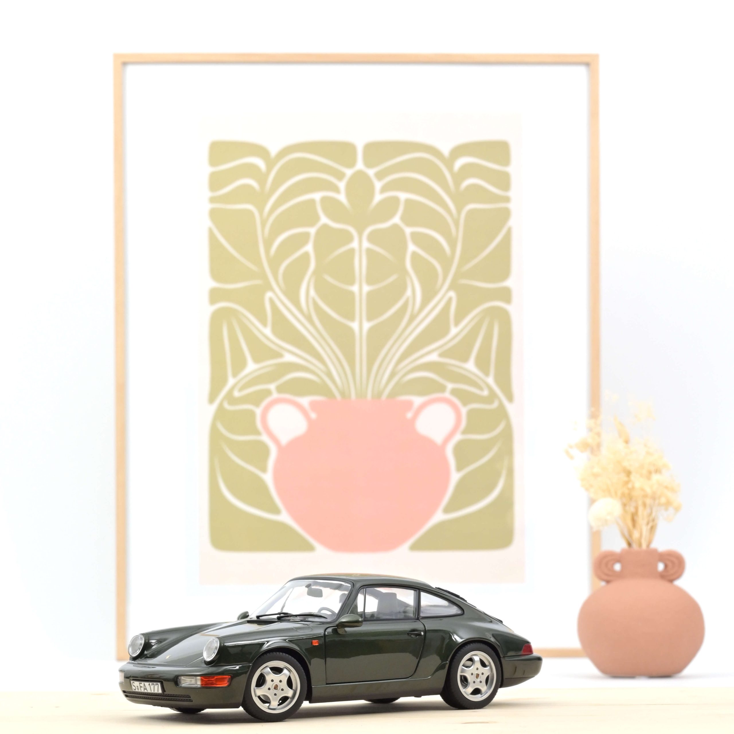 Porsche 911 Carrera 4 1992 Vert Métallisé 1/18 - 200pcs