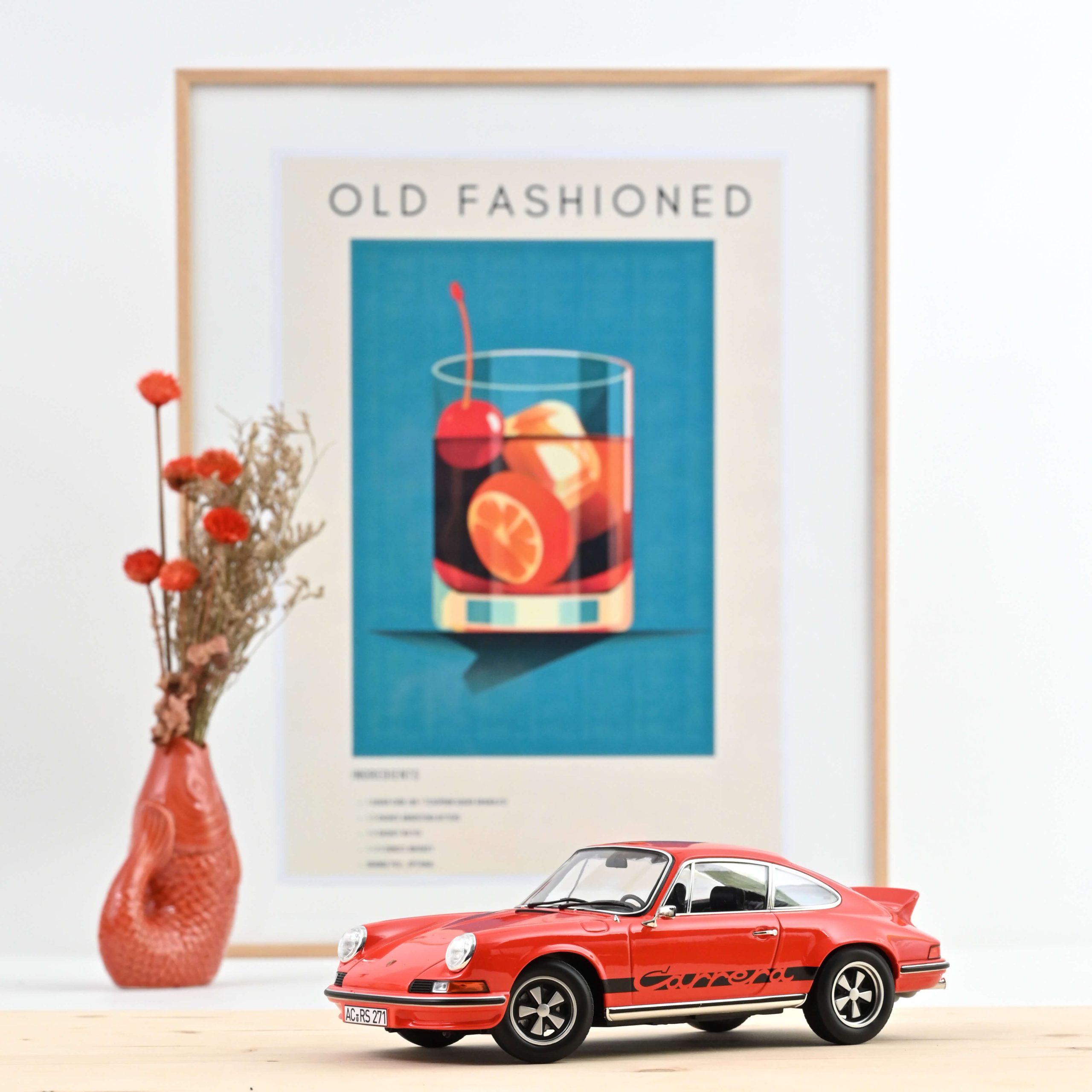 Porsche 911 RS 1973 Orange et noir 1/18 - 300pcs