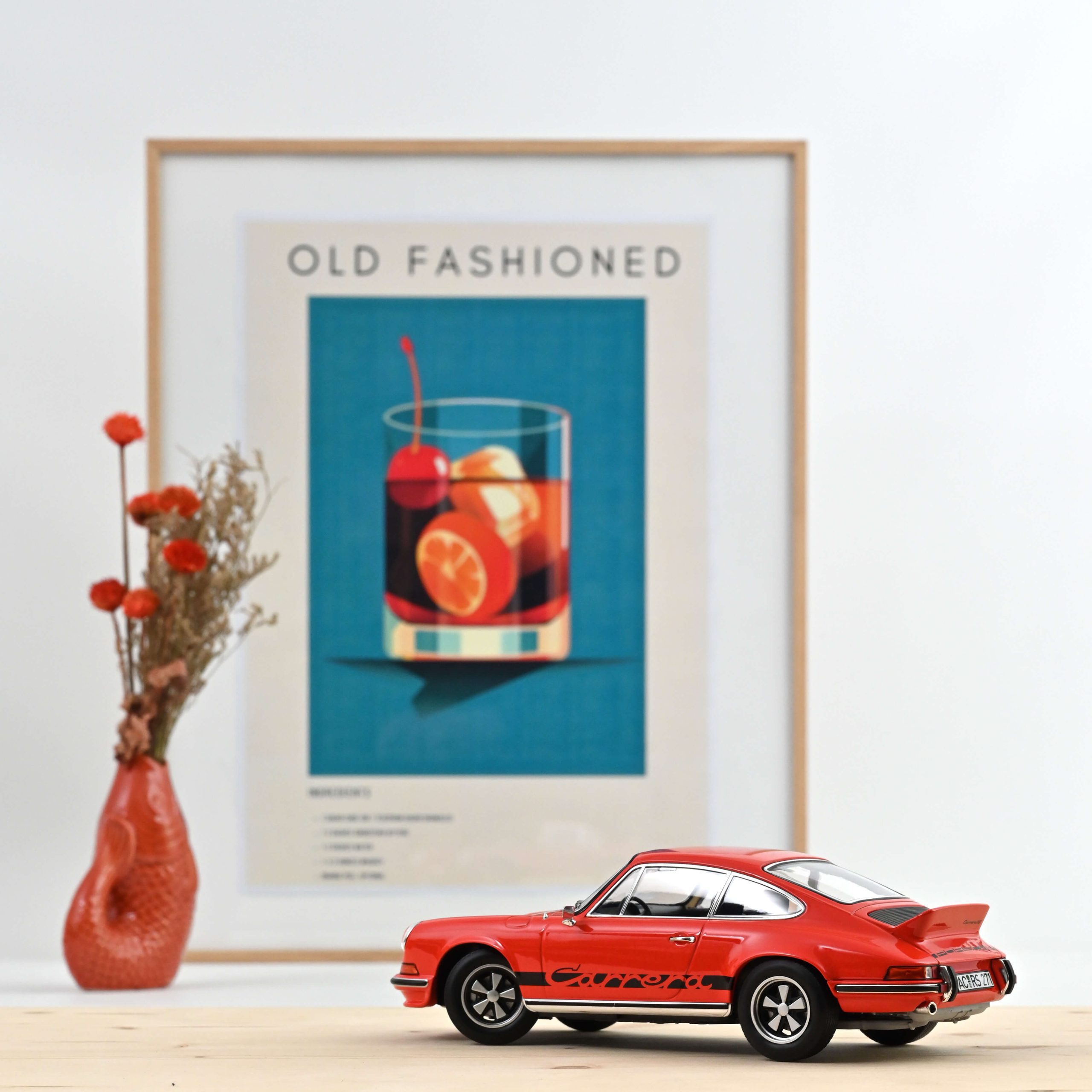 Porsche 911 RS 1973 Orange et noir 1/18 - 300pcs – Image 2