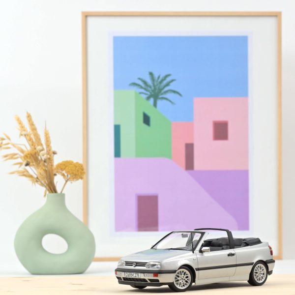 VW Golf Cabriolet 1995 Argent 1/18