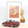 VW Golf Cabriolet 1995 Rouge foncé métallisé 1/18 - 200pcs – Image 2