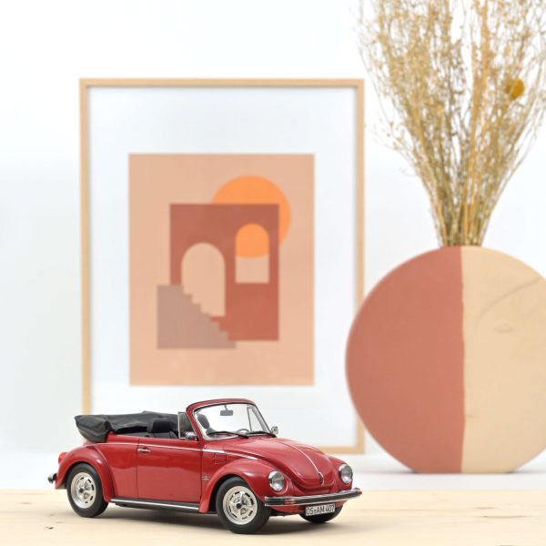 VW 1303 Cabriolet 1976 Rouge 1/18 - 200pcs