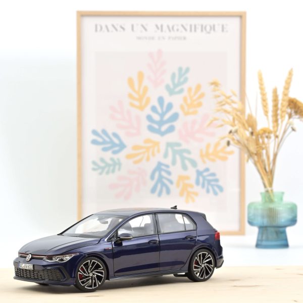 VW Golf GTI 2020 Bleu métallisé 1/18