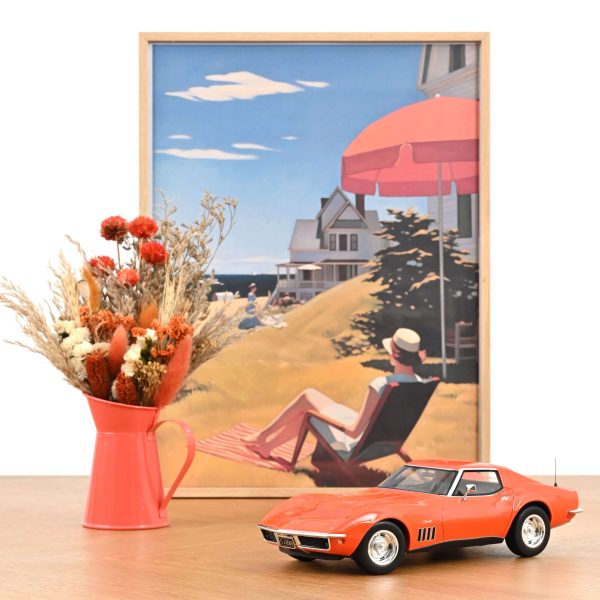 Chevrolet Corvette Coupe 1969 Orange Monaco 1/18 - 200pcs