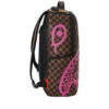 Pink Drip Brown Check Dlx Backpack – Image 2