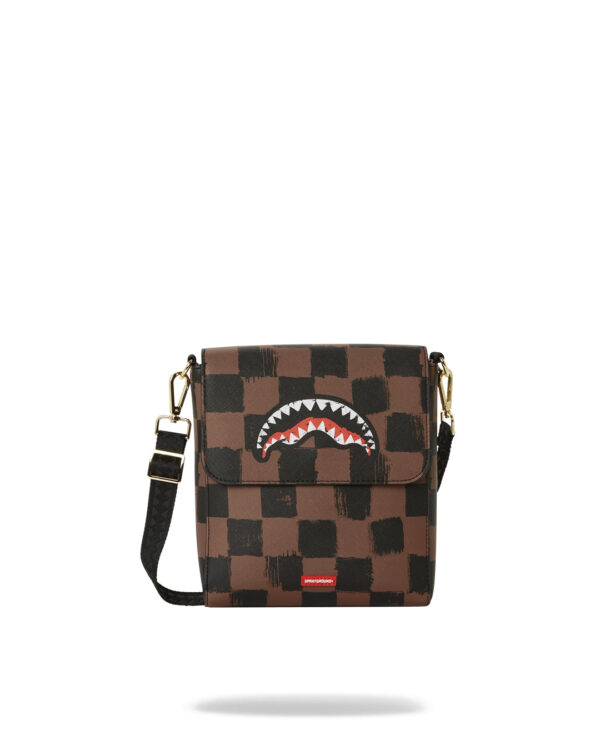 Sharks In Paris Painted Messenger Sling Bag