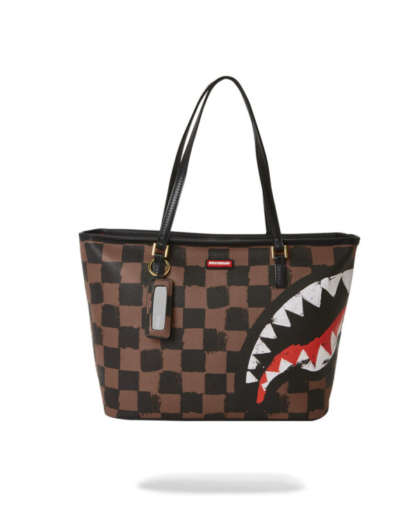 Sharks In Paris Painted Tote Bag