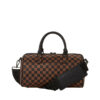 Pink Drip Brown Check Mini Duffle – Image 4