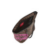 Pink Drip Brown Check Tote Bag – Image 4