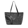 Trinity Checkered Tote Bag – Image 2