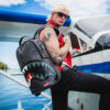 Split Infinity Check In Grey Backpack – Image 4