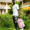 Painted Floral Shark Backpack – Image 4