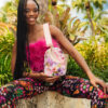 Painted Floral Backpack Sling – Image 4