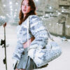 White 3am Fur Mini Duffle – Image 2