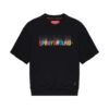 Shaded Embroidery French Terry T-shirt Blk – Image 2
