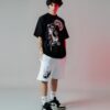 B&w Comic Shark Over T-shirt – Image 3