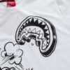 B&w Comic Shark Over T-shirt – Image 3