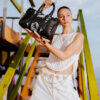 Midnight Raceway Graffiti Triangle Mini Duffle – Image 6