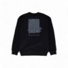 Loose Check Crew Blk – Image 2