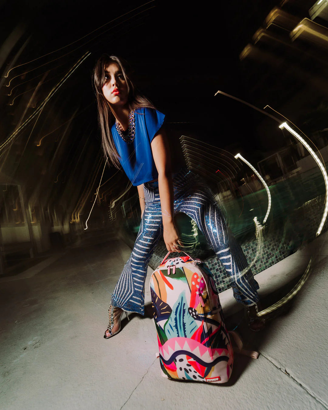 Graphic Floral Backpack – Image 2