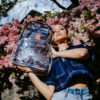 Clear Grey Check Clear Backpack – Image 2