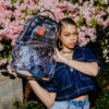 Clear Grey Check Clear Backpack – Image 6