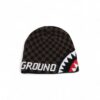 Check Brown Beanie – Image 2