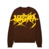 CHECKERED COLOR SCRATCH CREWNECK – Image 2