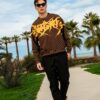 CHECKERED COLOR SCRATCH CREWNECK – Image 4