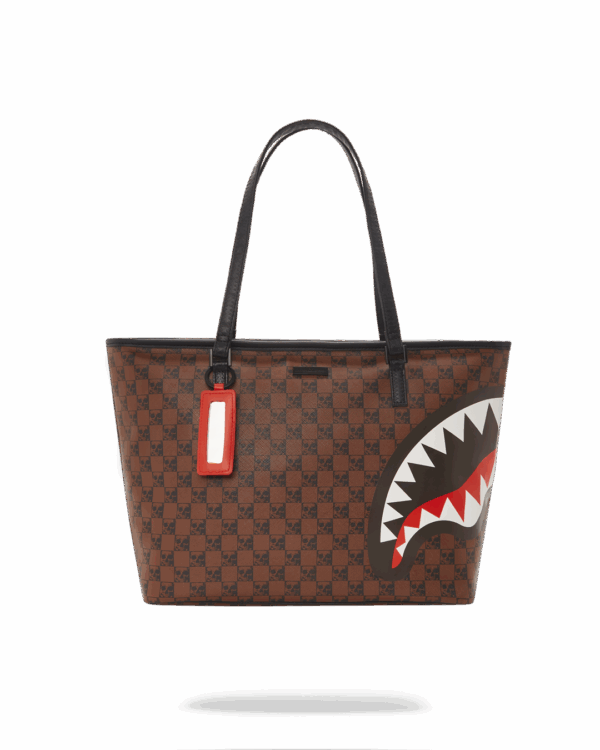 Skull Check Tote  910t4110nsz