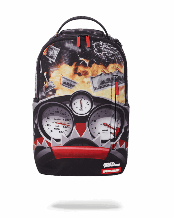 Sprayground Backpack FAST AND FURIOUS SHARK GAUGES BACKPACK (ONLY 50 PCS MADE) Multicolor