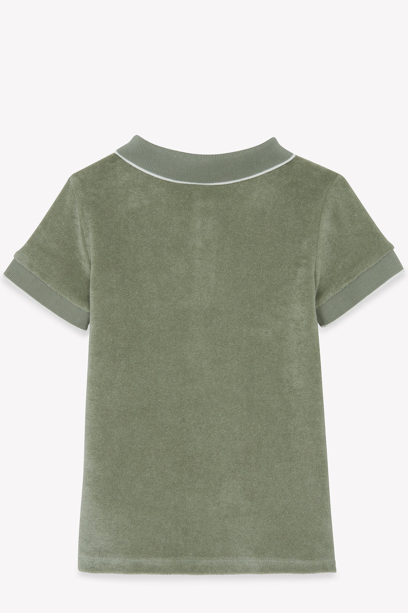 Polo - Vert fougère maille éponge – Image 5