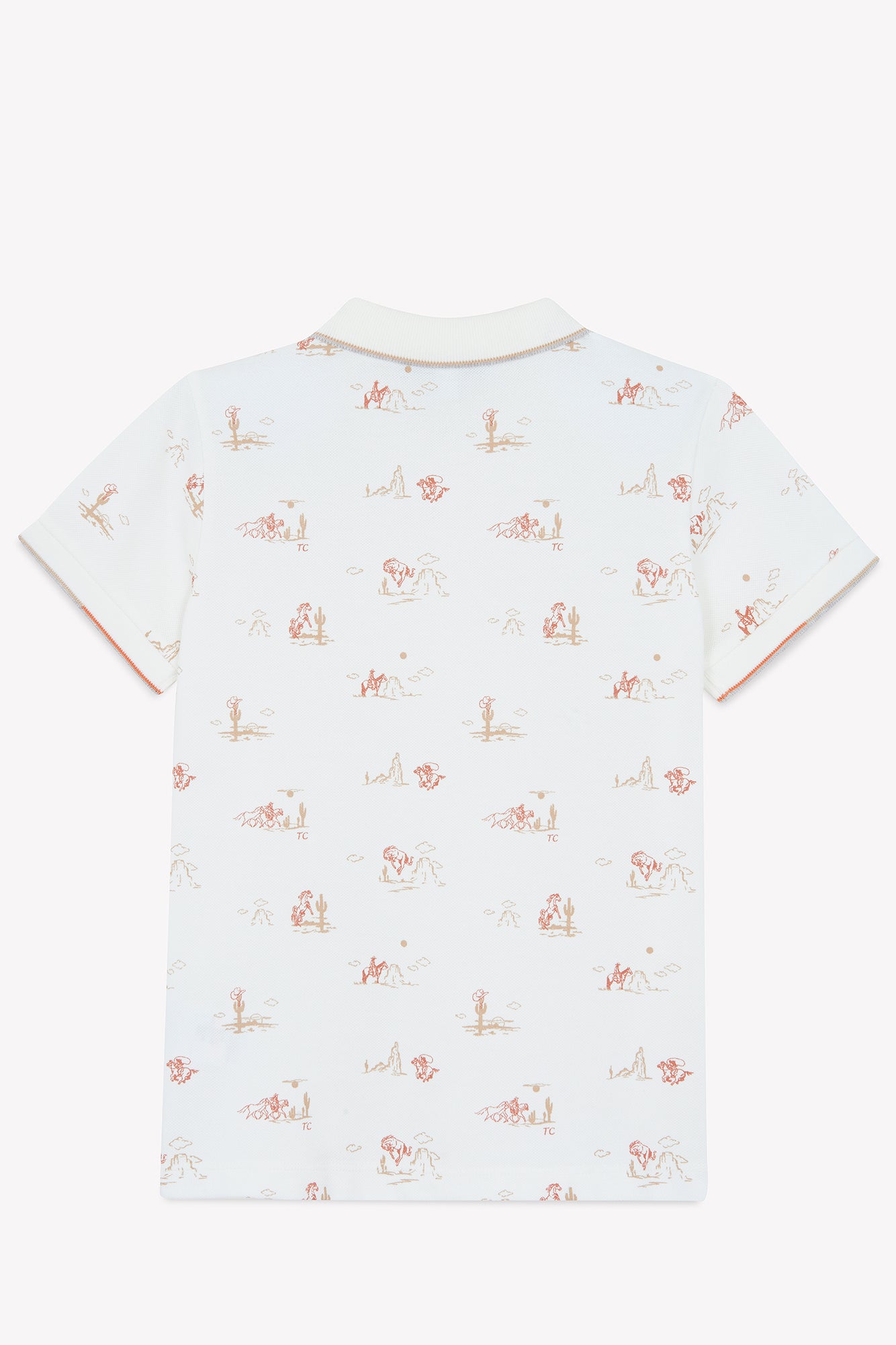 Polo - écru illustration cowboy – Image 3