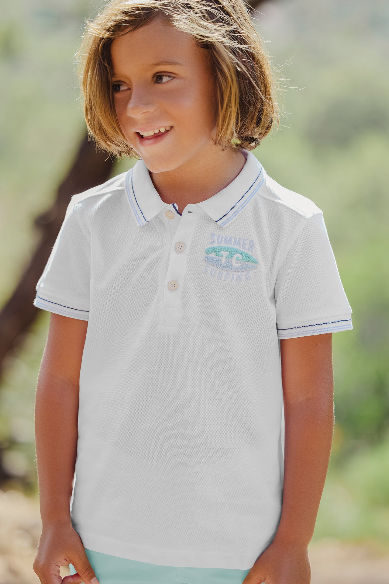 Polo - Marine maille piquée