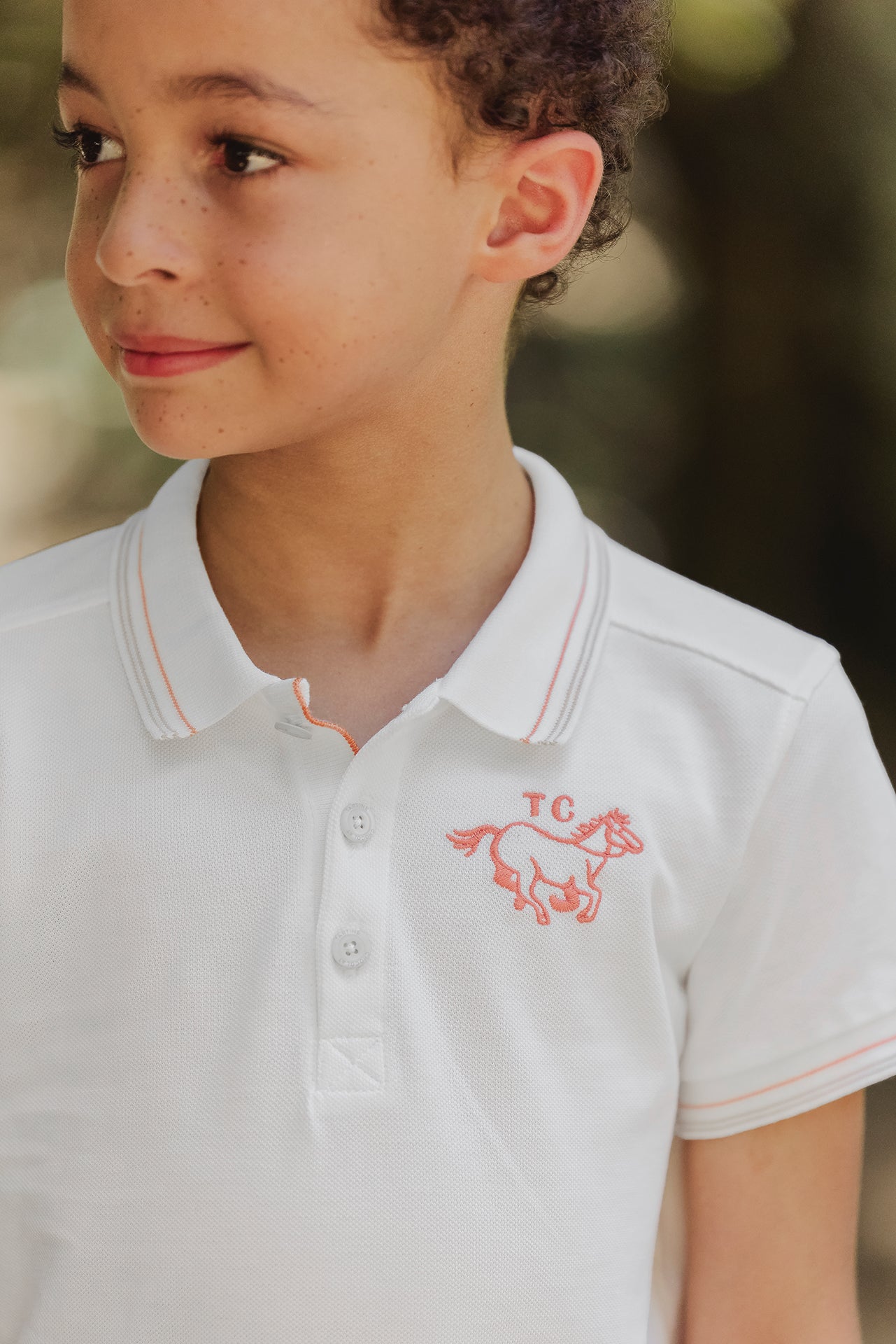 Polo - Orange maille piquée – Image 2