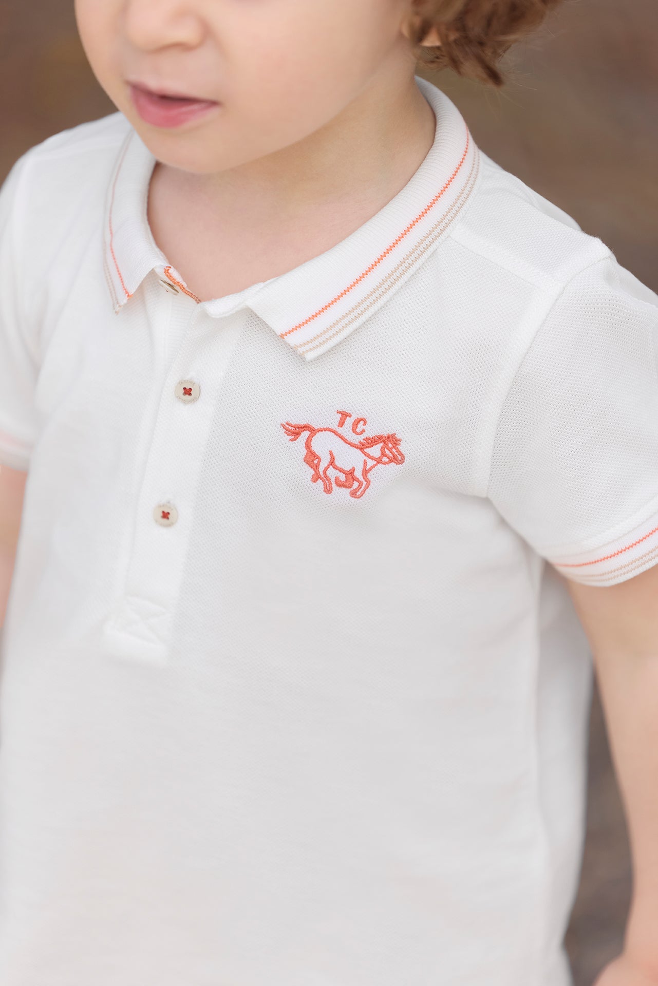 Polo - Orange maille piquée – Image 4