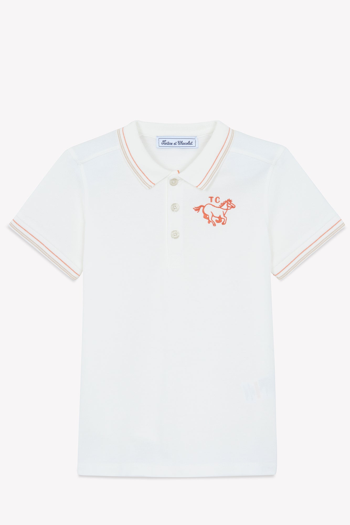 Polo - Orange maille piquée – Image 6