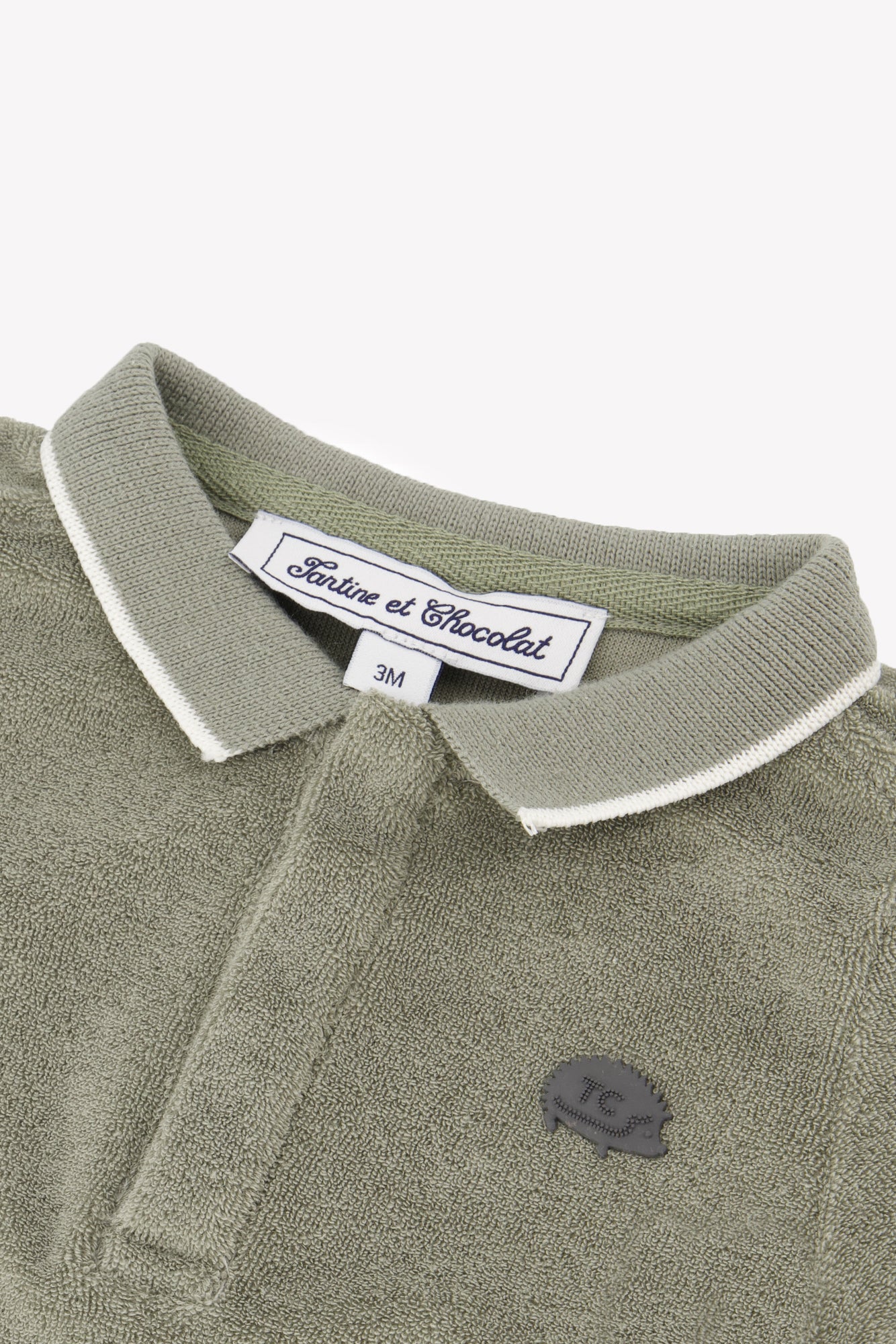 Polo - Vert fougère maille éponge – Image 5