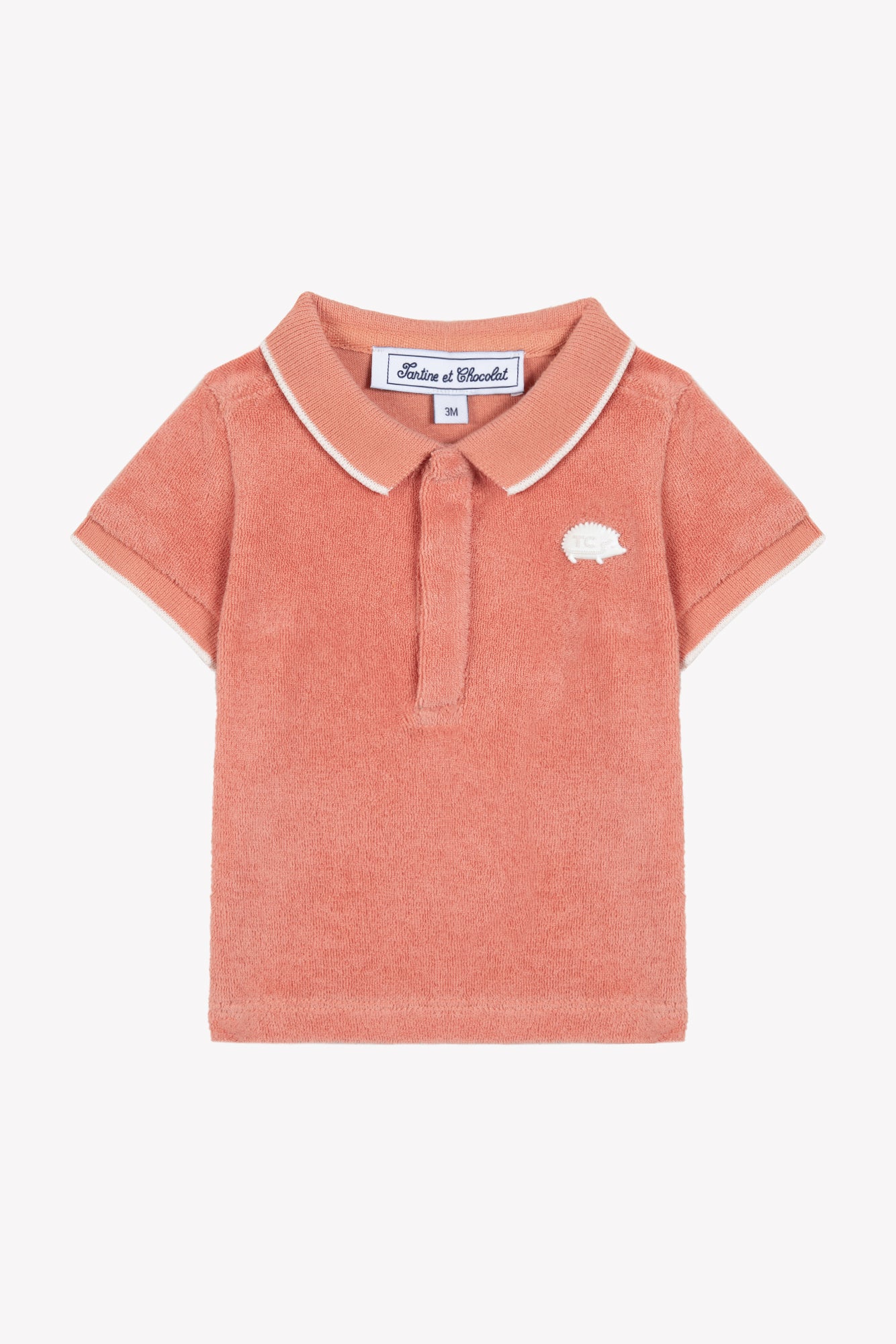 Polo - Orange maille éponge – Image 5