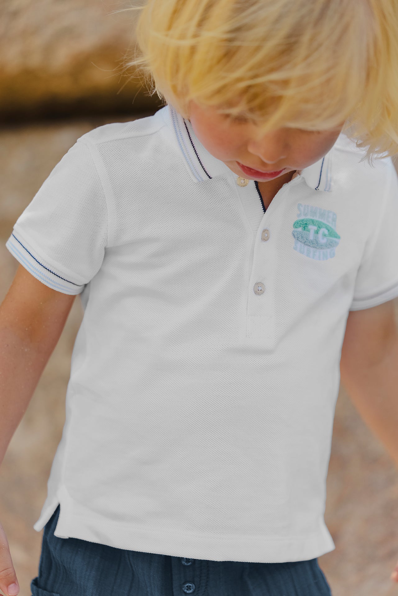 Polo - Marine maille piquée