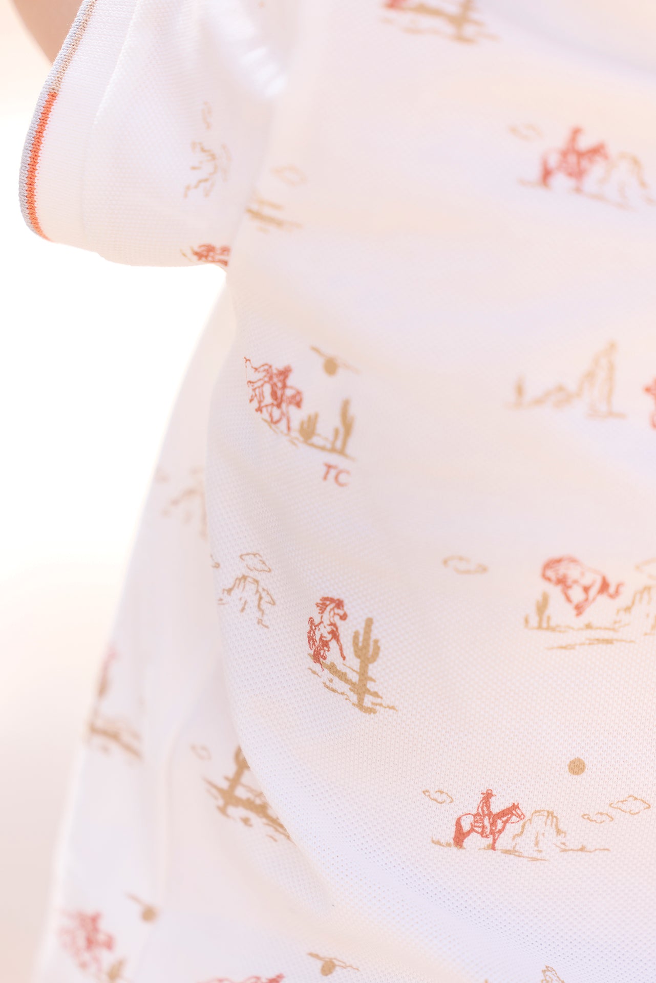 Polo - écru illustration cowboy – Image 3